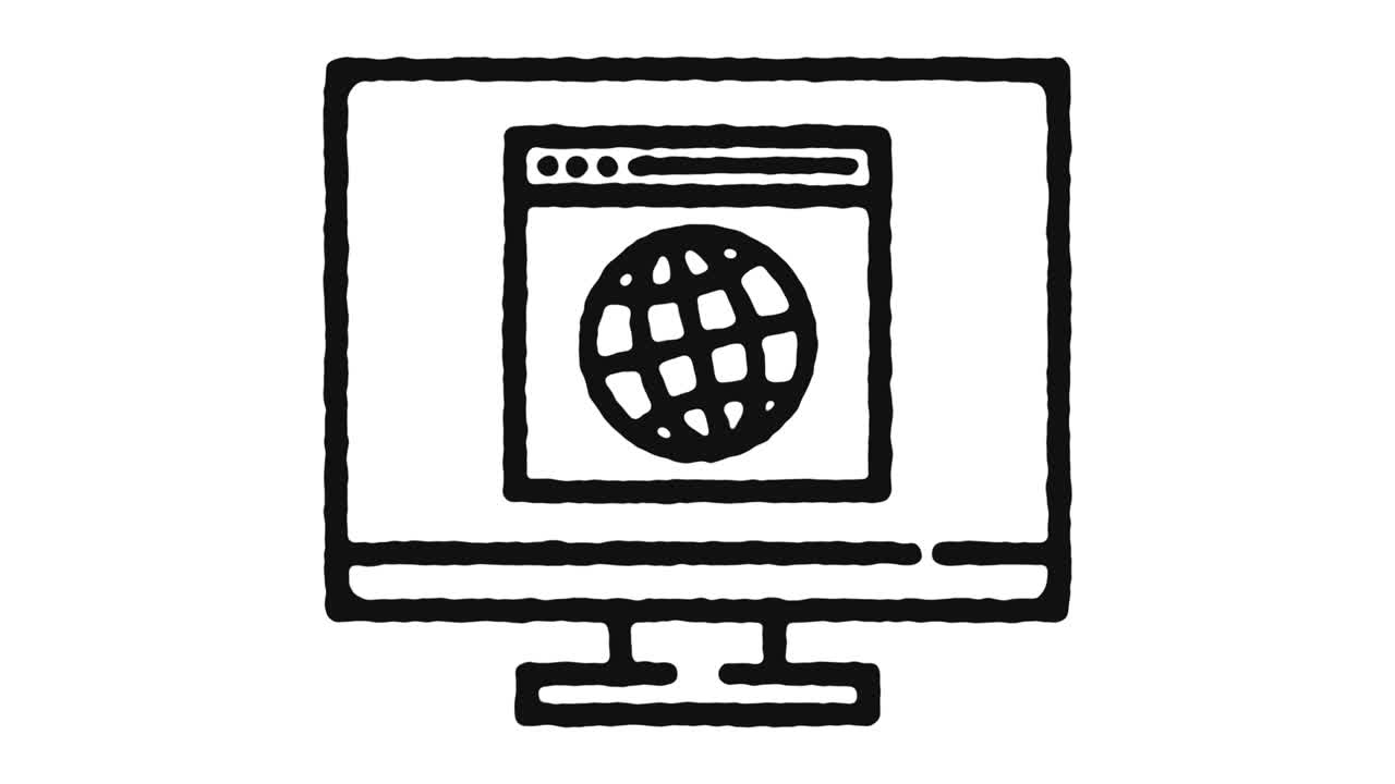 Web Business Icon Animation Footage & Alpha Channel