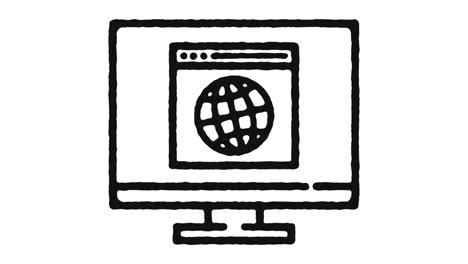 web business icon animation footage & alpha channel