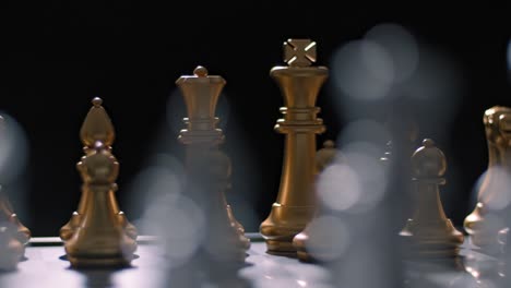 chess game - rivals ready to battle and waiting for one to make the first move