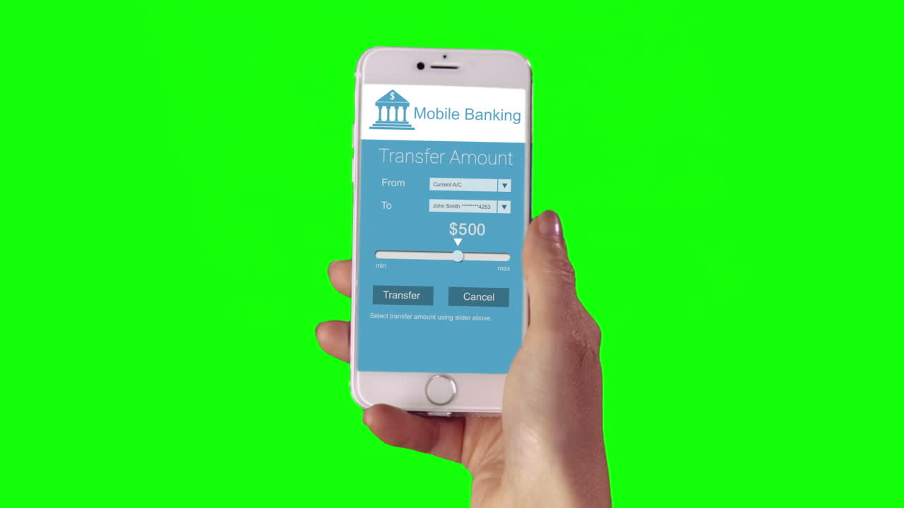 mujer usando banca móvil en su teléfono