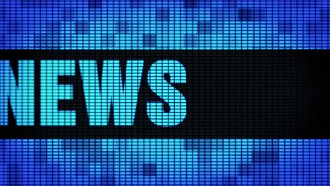 news display on led screen