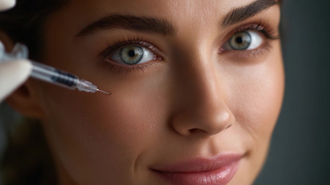 Una trasformazione in primo piano: il prima e il dopo di una procedura cosmetica che evidenzia la bellezza naturale e la fiducia sul viso di una giovane donna.