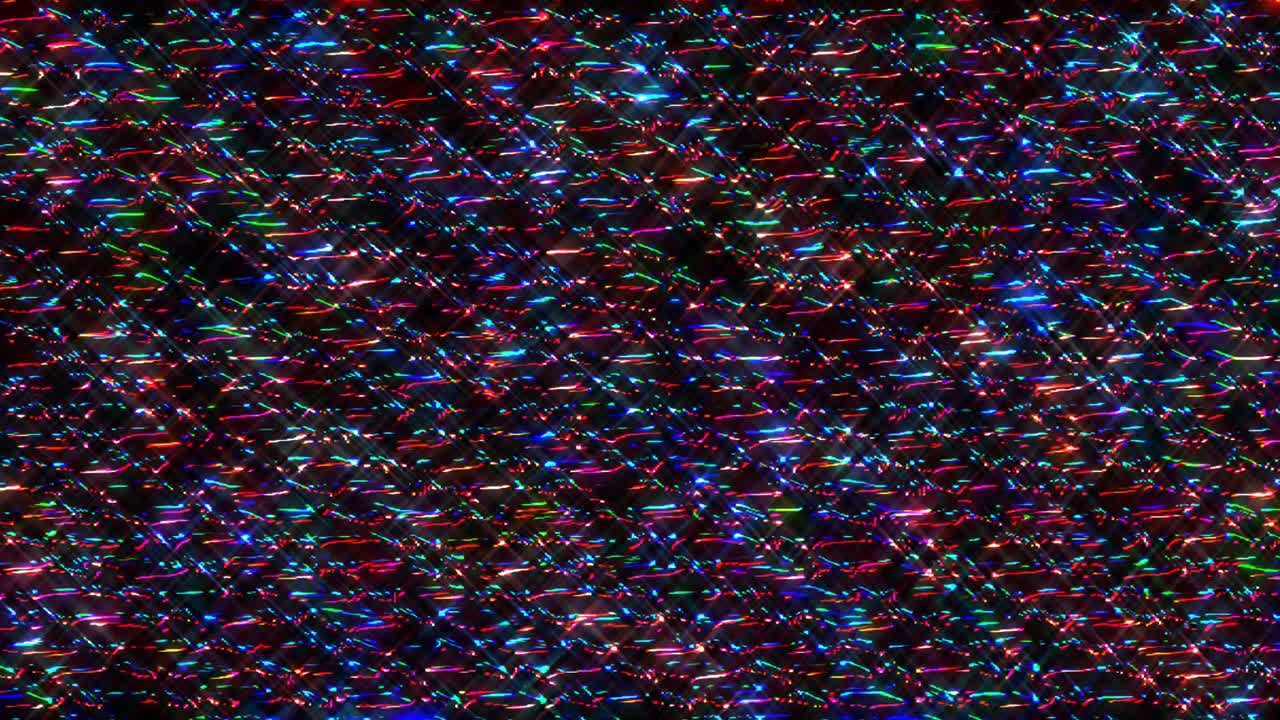 líneas brillantes 3d establecen el movimiento de la onda, color completo, sobre fondo negro