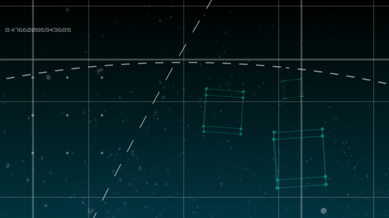 인터페이스 화면의 디지털로 생성된 비디오 4k