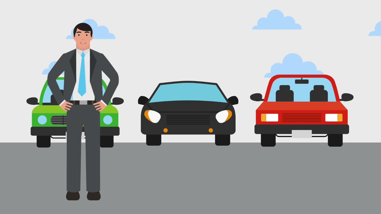 3 대의 자동차를 가진 사람이 옵션을 구입합니다.