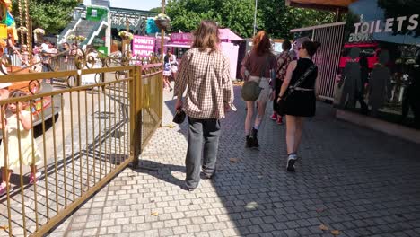 people walking near food stalls in southbank