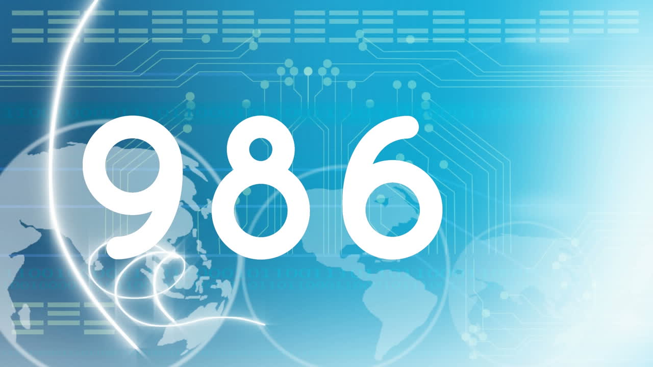 animación de los números crecientes de infecciones por coronavirus en todo el mundo girando