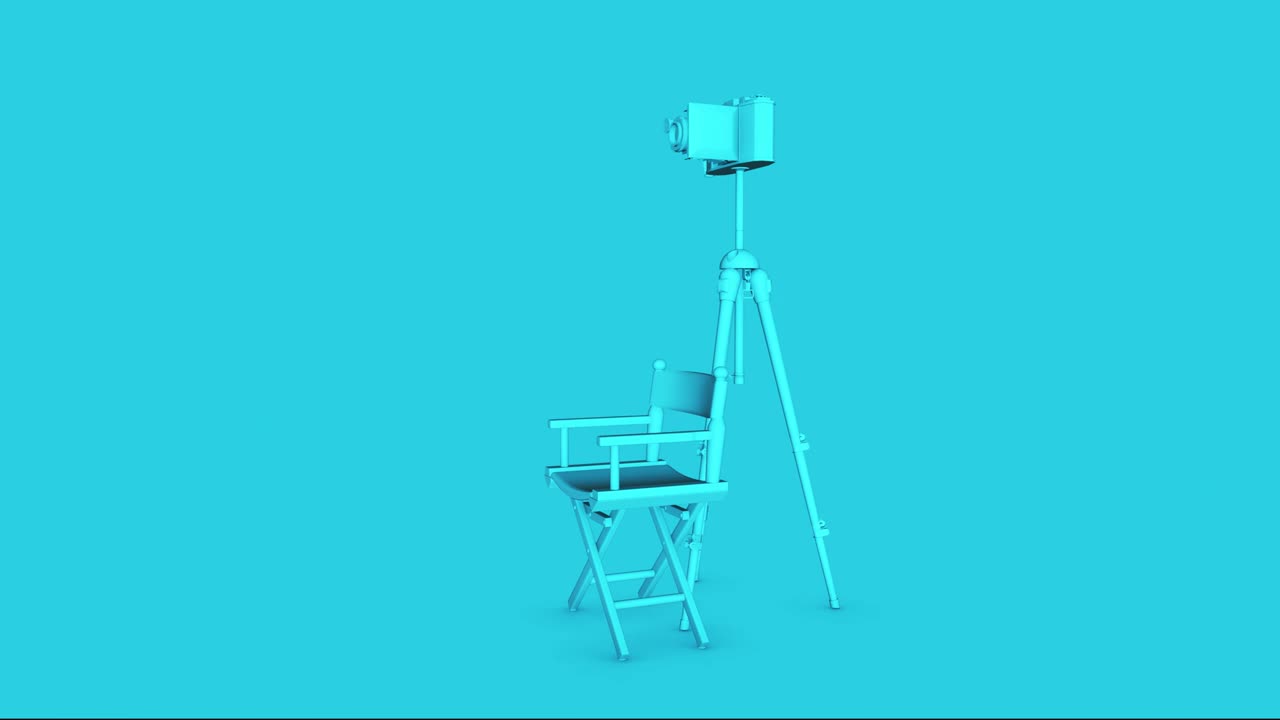 silla del director, cámara de cine 4k