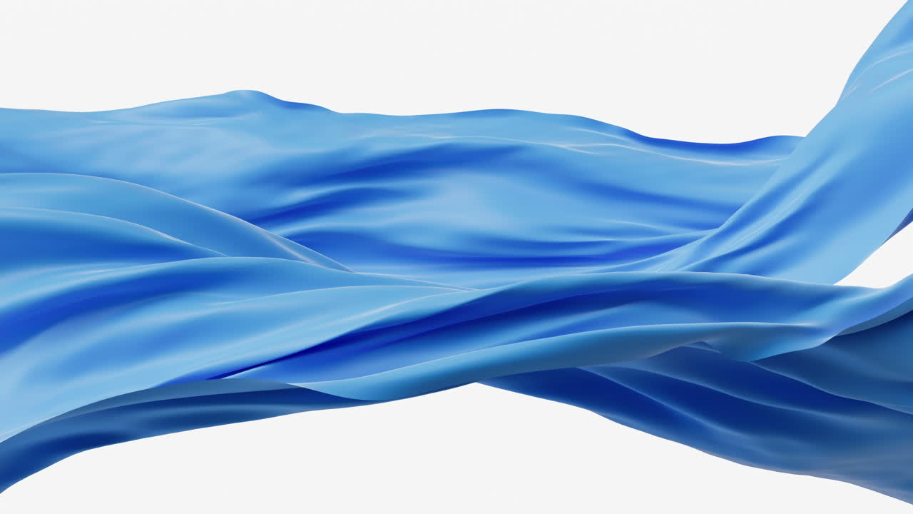 물결이 흐르는 천, 3d 렌더링