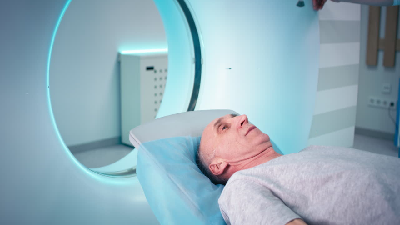 Patient undergoing medical scan