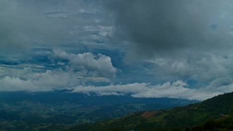 mountainous landscape with dramatic cloudscape