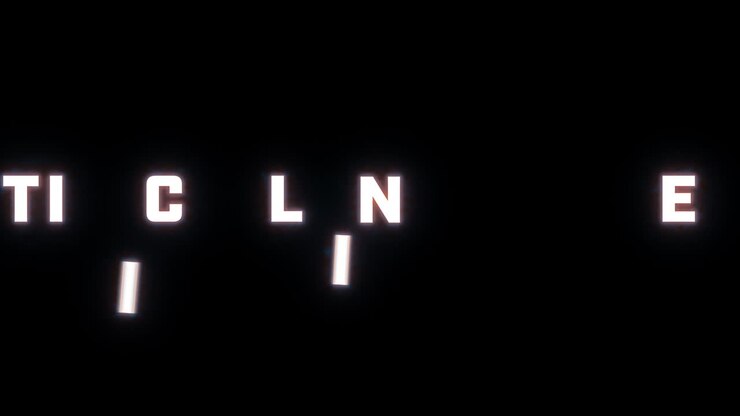 4K text reveal of the word "artificial intelligence