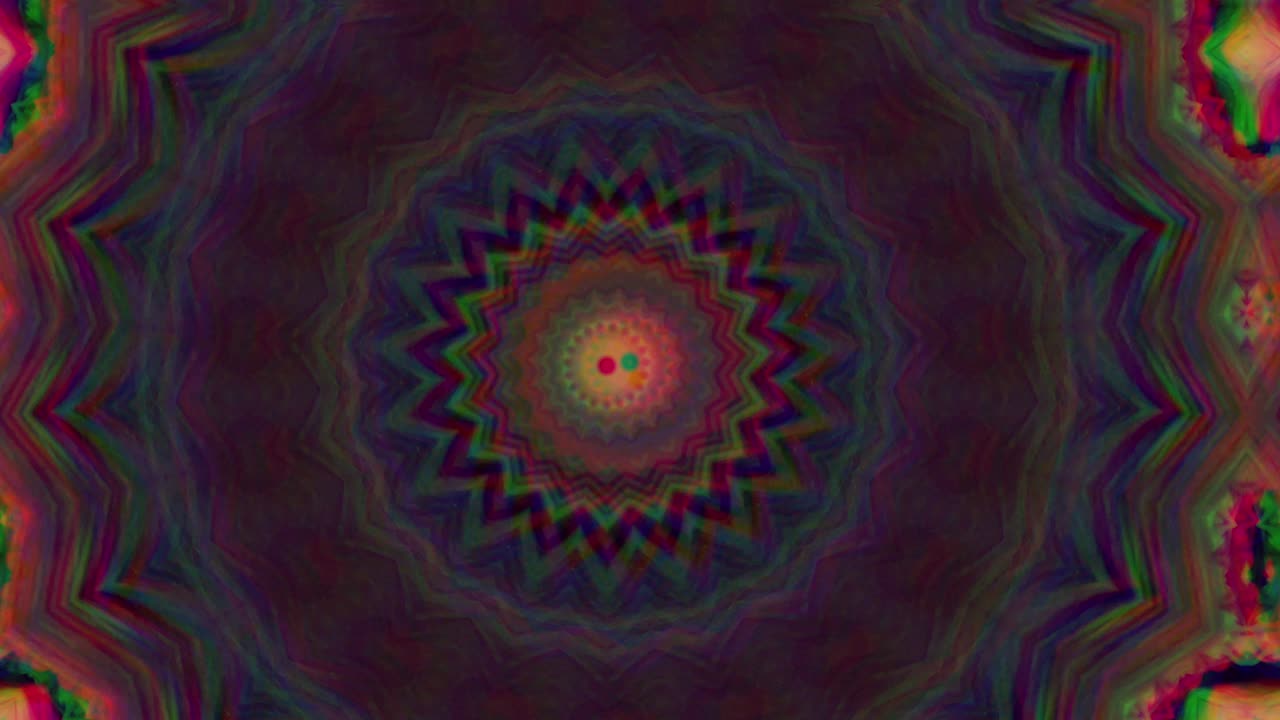 Sfondo astratto 4K. Loop dinamico e fantasioso in movimento. Caleidoscopio