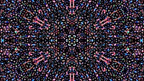 hermoso caleidoscopio abstracto que brilla, una luz radiante que regula los movimientos sutiles