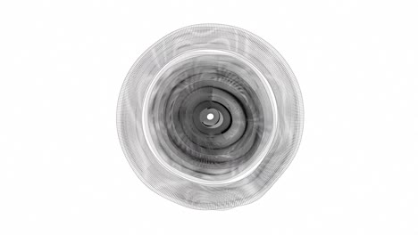 patrón circular abstracto en escala de gris