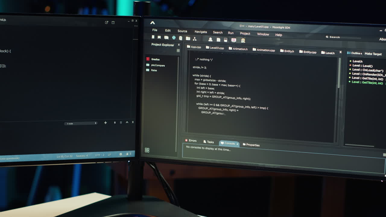 Programmer teleworking from own apartment filtering malicious traffic