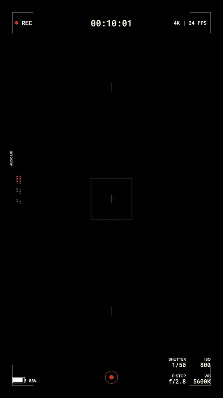 Digital Camera Viewfinder Interface Overlay