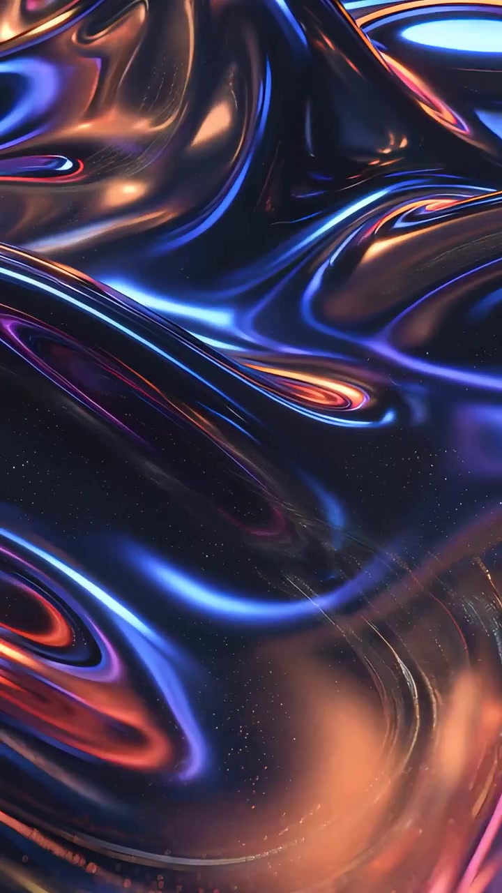 Abstract Metallic Waves Background 4K