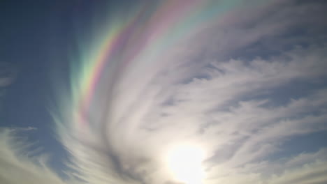 ethereal sky with light and wispy clouds