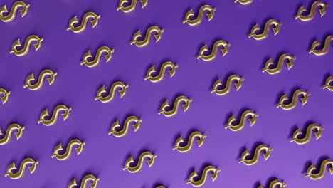 golden-gold-usd-US-dollar-money-sign-logo-on-purple-background-3d-rendering-animation-vertical