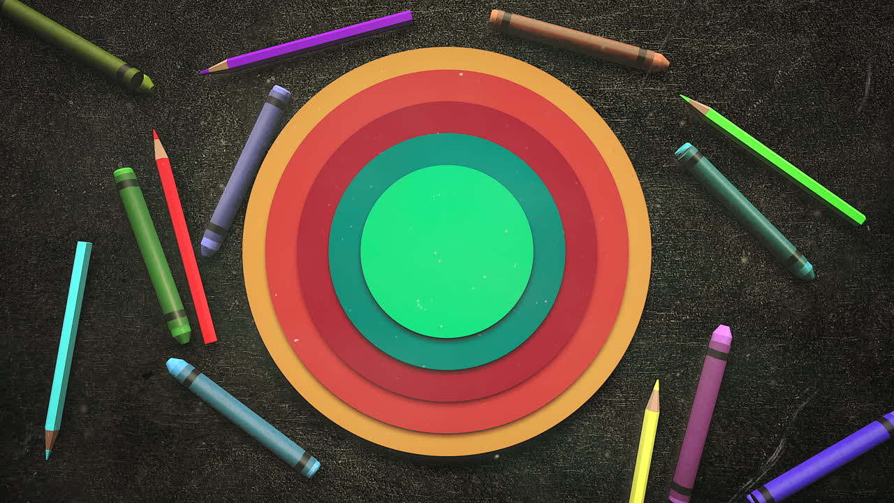 primer plano de fondo de niños con lápices de colores 3