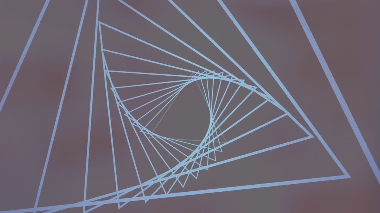 анимация неонового светящегося туннеля на черном фоне