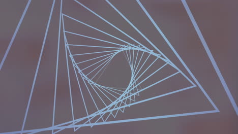 animación de un túnel brillante de neón sobre un fondo negro