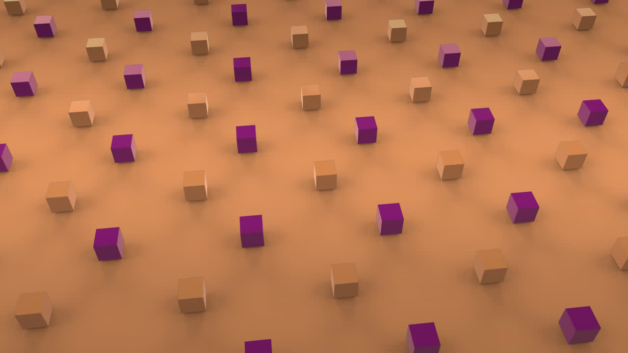 formas abstractas 3d en formación en movimiento