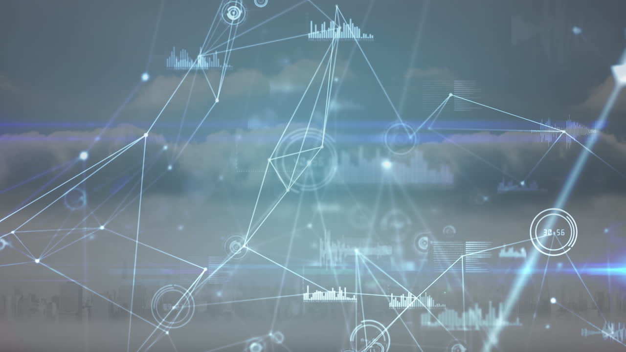 데이터 처리의 애니메이션, 풍경에 대한 연결 네트워크