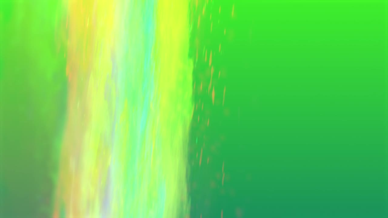 presentación que fluye de luz verde en bucle