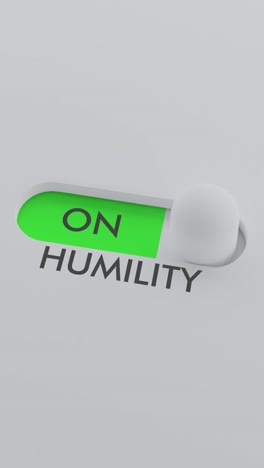 encendiendo el interruptor de humildad video vertical