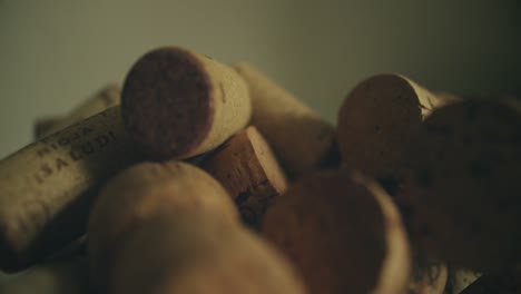 old wine corks slow motion