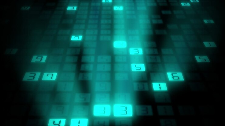 Abstract background with binary code