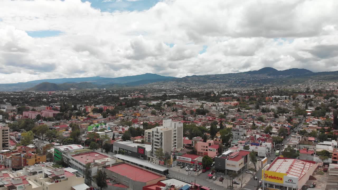 vista panorámica aérea del sur de la ciudad de méxico