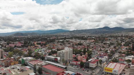 aerial panoramic view of southern mexico city