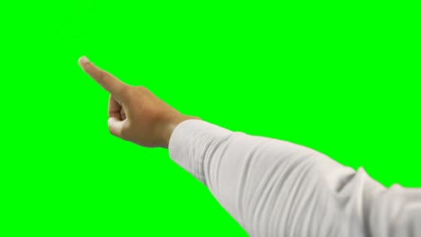 primer plano de la mano con una pantalla digital futurista