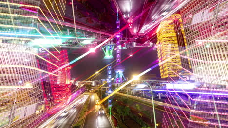 timelapse of the amazing shanghai city skyline