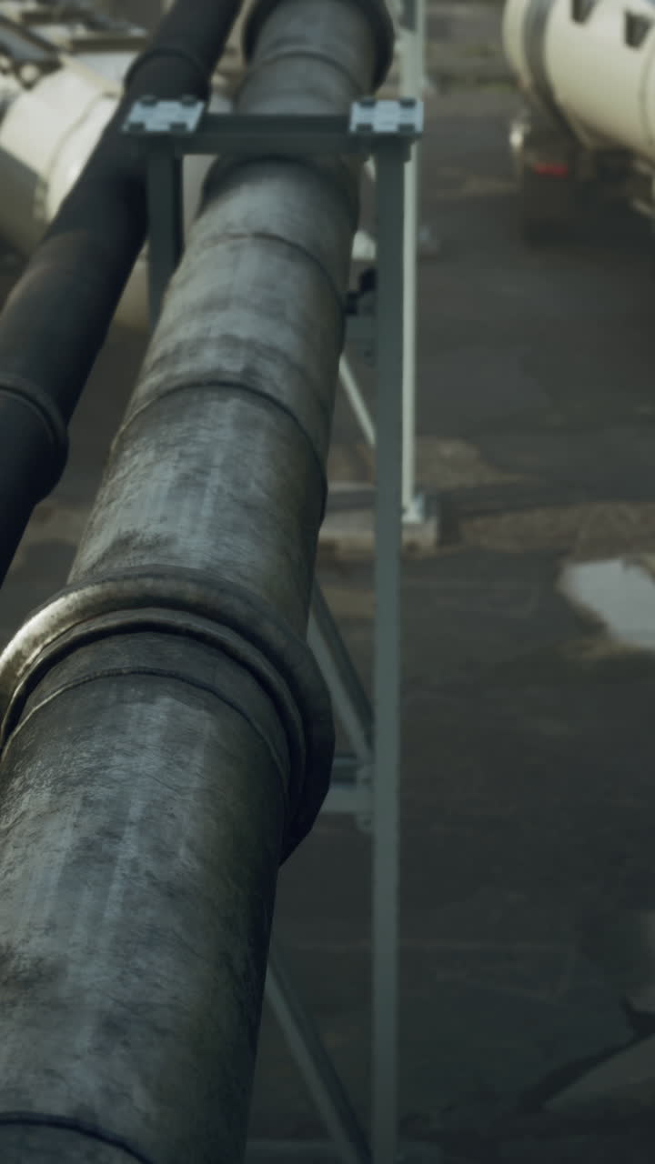 산업 파이프 라인 및 커 트럭