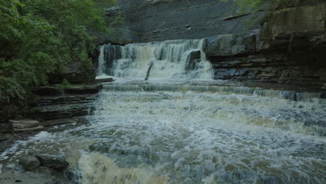 rockway falls in ontario, canada, showcasing cascading waterfalls in a tranquil setting
