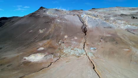 Iceland-Multi-Colored-Rainbow-mountain-with-hot-springs-steam-vents-and-volcanic-activity