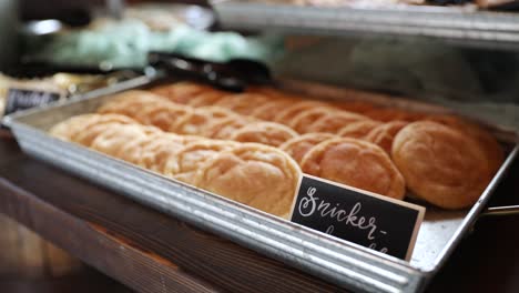 snickerdoodle cookies on beautiful delicious dessert display. close-up