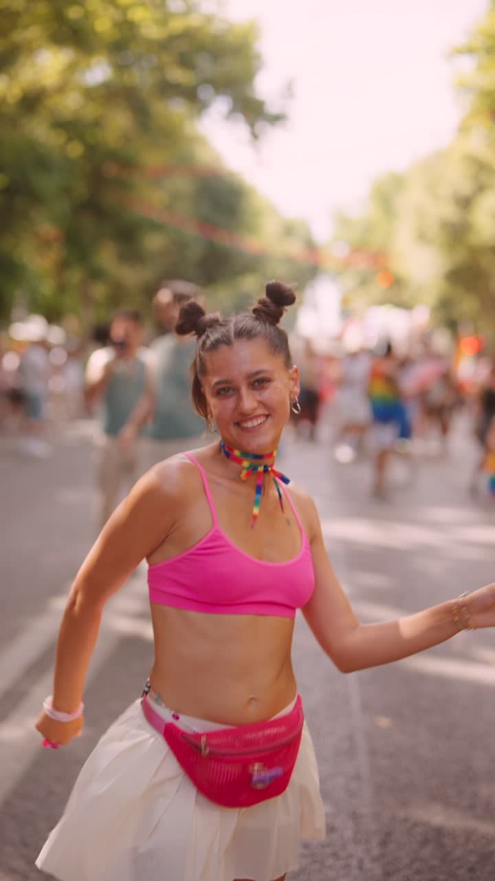 Woman at Pride Parade