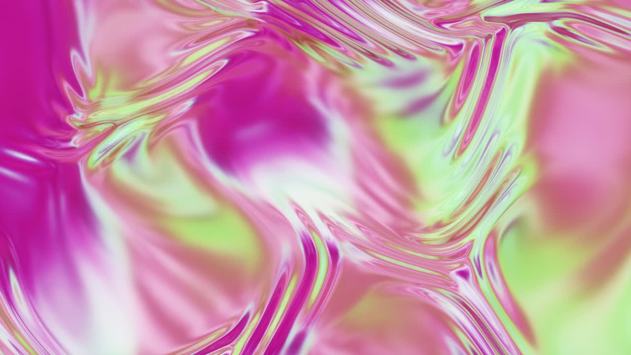 líquidos abstractos girando en rosa, púrpura y verde