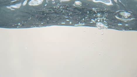 water splash and bubbles