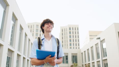 Young student on college campus