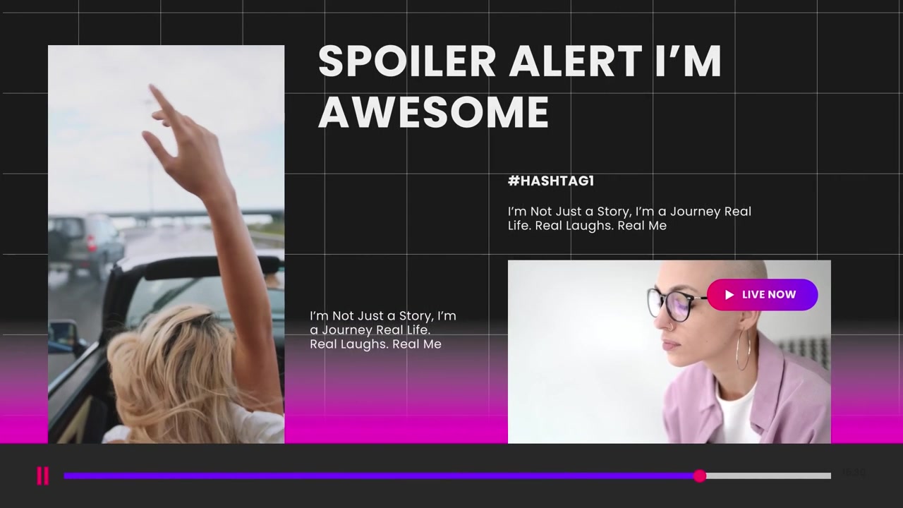Instagram Promo Intro Dark Mode