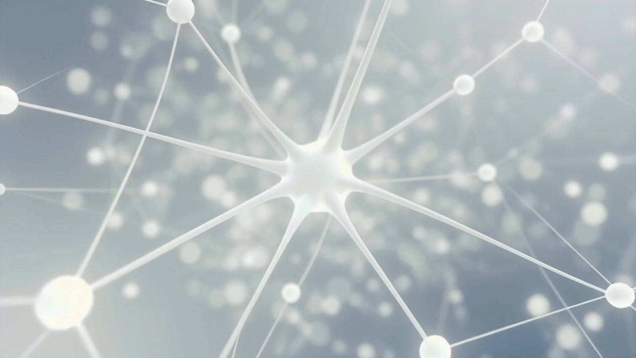 Abstract Neural Network Connection Animation