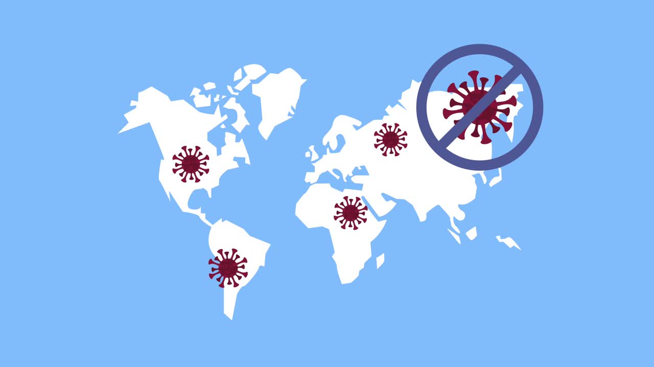 코로나19 팬데과 지구 행성 및 정지 신호