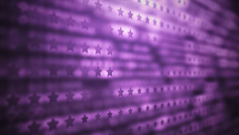 abstract purple digital loop background with stars
