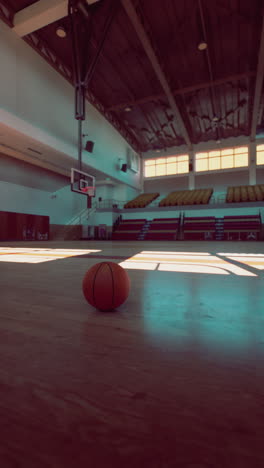 empty basketball court